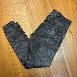 Athleta Black Patterned Women's Leggins